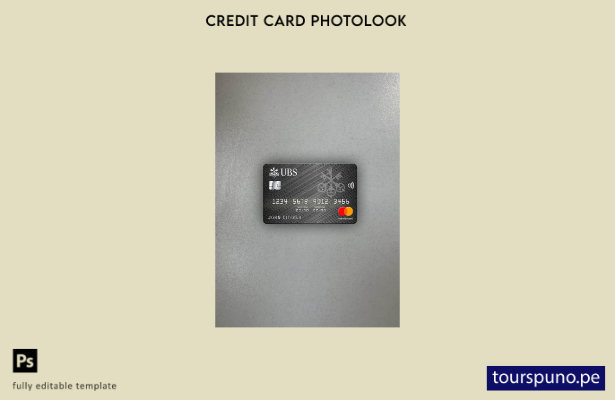 listo para imprimir plantilla frontal de aspecto fotográfico de mastercard de 76